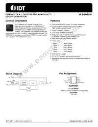 840021AGLF Datasheet Cover