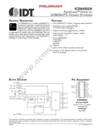 840024AGILFT Datasheet Cover