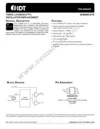 840AM-275LFT Datasheet Cover