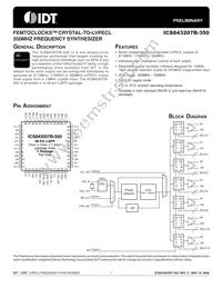 843207BY-350LF Datasheet Cover