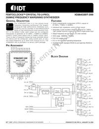 843207CY-350LFT Datasheet Cover