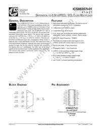 85357AGI-01LFT Datasheet Cover