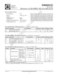 85357AGI-01LFT Datasheet Page 3