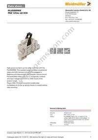 8536591001 Datasheet Cover