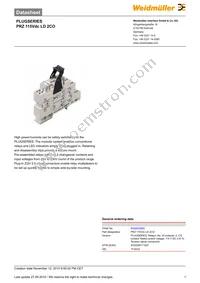 8536630000 Datasheet Cover