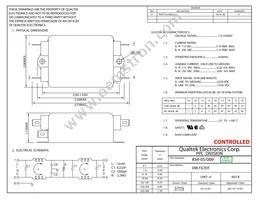 854-05/009 Datasheet Cover