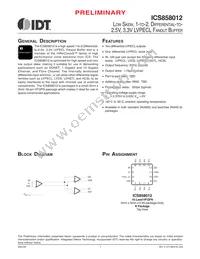 858012AKLFT Datasheet Cover