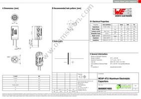 860080674005 Datasheet Cover