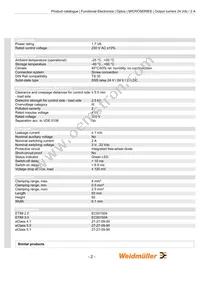 8607720000 Datasheet Page 2