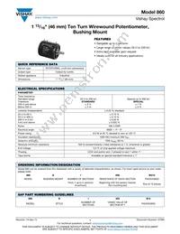 860B1103 Datasheet Cover