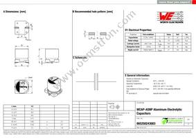 865250243003 Datasheet Cover