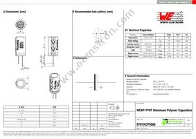 870135375006 Datasheet Cover