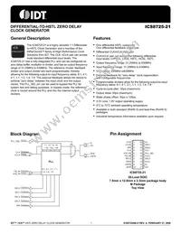 8725AM-21LFT Datasheet Cover