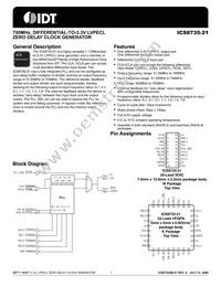 8735AM-21LFT Datasheet Cover