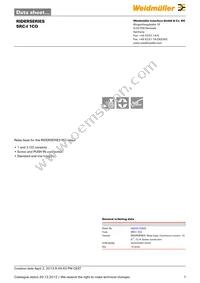 8869470000 Datasheet Cover