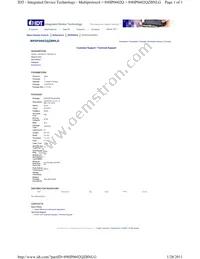 89HP0602QZBNLG Datasheet Cover