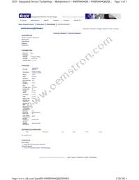 89HP0604QBZBNRG Datasheet Cover