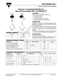 8ETL06S Datasheet Cover