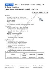 91-21UYOC/S530-A3/TR10 Datasheet Cover