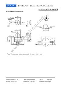 91-21UYOC/S530-A3/TR10 Datasheet Page 2