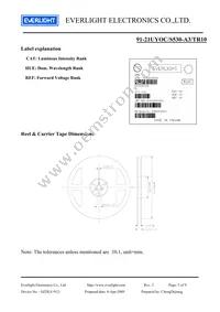 91-21UYOC/S530-A3/TR10 Datasheet Page 5