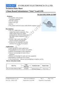 91-21UYOC/S530-A3/TR9 Datasheet Cover