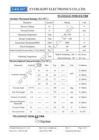 93-21SYGC/S530-E2/TR8 Datasheet Page 3