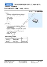 93-21UYC/S530-A3/TR8 Datasheet Cover
