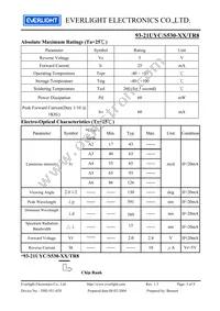 93-21UYC/S530-A3/TR8 Datasheet Page 3