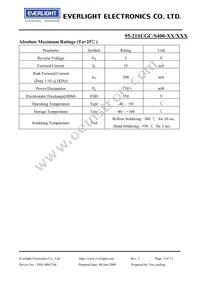 95-21SUGC/S400-A4/TR9 Datasheet Page 3