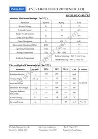 95-21UBC/C430/TR7 Datasheet Page 3