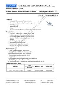 95-21UYOC/S530-A3/TR10 Datasheet Cover