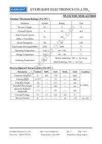 95-21UYOC/S530-A3/TR10 Datasheet Page 3