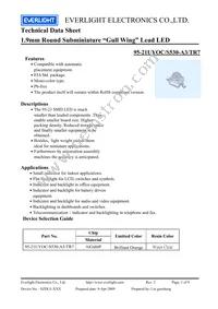 95-21UYOC/S530-A3/TR7 Datasheet Cover