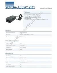 96PSA-A36W12R1 Datasheet Cover