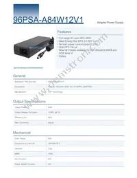 96PSA-A84W12V1 Datasheet Cover