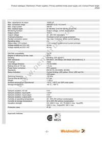 9916250024 Datasheet Page 2