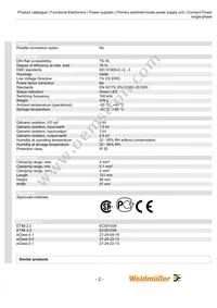 9927480005 Datasheet Page 2