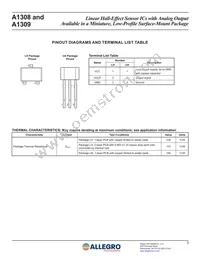 A1309LUA-9-T Datasheet Page 3