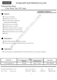 A1643B/UY/S530-A3 Datasheet Cover