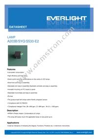 A203B/SYG/S530-E2 Datasheet Cover