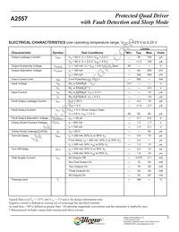 A2557SLBTR-T Datasheet Page 5