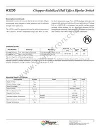 A3230LLHLT-T Datasheet Page 3