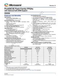 A3PE600-1PQG208 Datasheet Cover