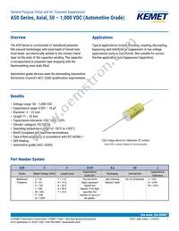 A50MK33302660K Datasheet Cover