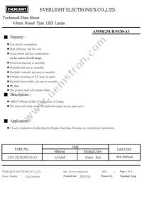 A593B/2SUR/S530-A3 Datasheet Cover