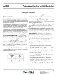 A6268KLPTR-T Datasheet Page 15