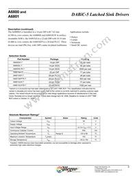 A6801SLW-T Datasheet Page 2