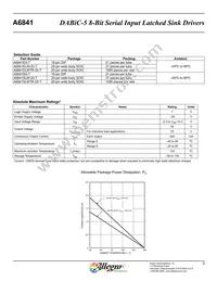 A6841SLWTR-20-T Datasheet Page 2
