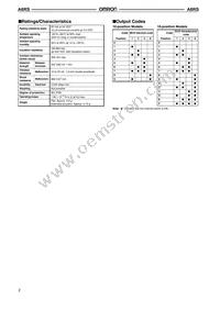 A6RS-101RF Datasheet Page 2
